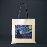 Tote Bag VINCENT VAN GOGH - Starry night 1889<br><div class="desc">VINCENT VAN GOGH - Starry night 1889Huile sur toile</div>