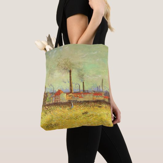 Tote Bag Vincent van Gogh - Usines à Asnières (De près)