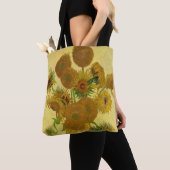 Tote Bag Vincent van Gogh - Vase avec quinze tournesols (De près)