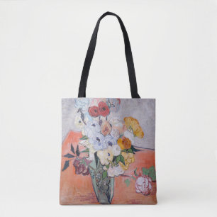 Tote Bag Vincent van Gogh - Vase avec Roses et anémones