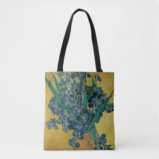 Tote Bag Vincent van Gogh - Vase w Irises Arrière - plan ja (Devant)