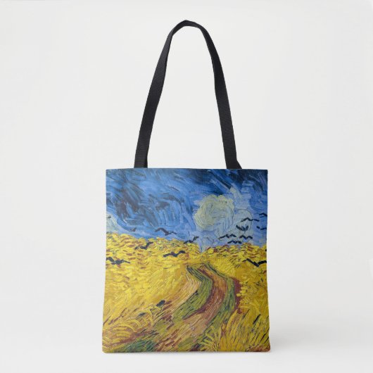 Tote Bag Vincent van Gogh - Wheatfield with Crows (Devant)