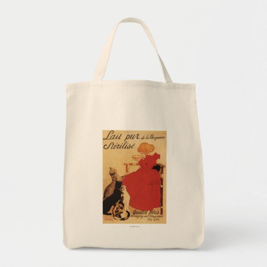 Tote Bag Vingeanne Milk Girl avec chats (Devant)