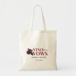 Tote Bag Vino avant les vœux de dégustation de vin enterrem