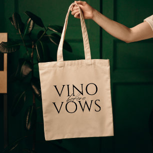 Tote Bag Vino avant Voeux Réception de Mariage