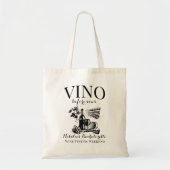 Tote Bag Vino Avant Vows Bach Custom Winery Bachelorette (Devant)