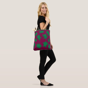 TOTE BAG VINS DE PLUM COULEUR ÉTOILES VERTES NOËL