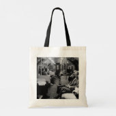 Tote Bag Vintage Angleterre Londres train intérieur (Dos)