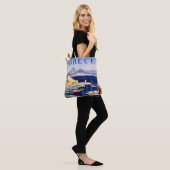 Tote Bag Vintage Athènes Grèce Voyage (Sur le modèle)