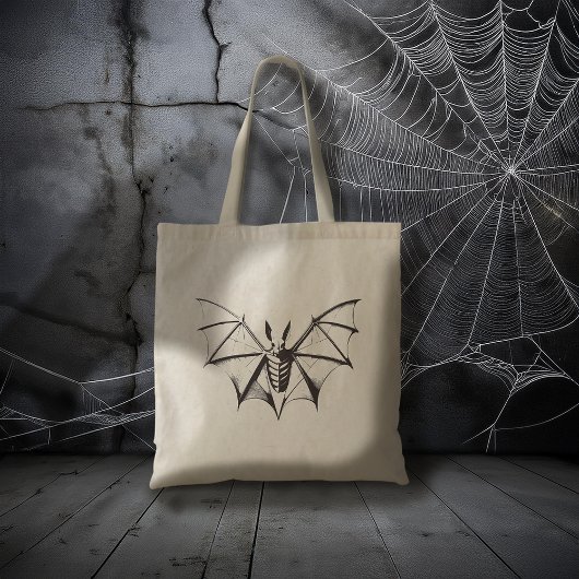 Tote Bag Vintage Bat Halloween