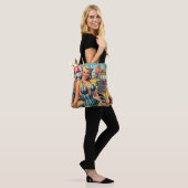 Tote Bag Vintage Beach Pin-up (Sur le modèle)