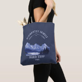 Tote Bag Vintage Blue Mountain Lake Sunset (De près)