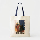 Tote Bag Vintage Boston, Massachusetts Paul Revere's Ride (Devant)