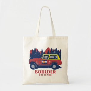 Tote Bag Vintage Boulder Colorado