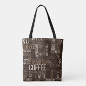 Tote Bag Vintage café expérience Motif sans couture (Dos)