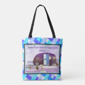 Tote Bag Vintage Camper Famille Vacances Aventure (Dos)