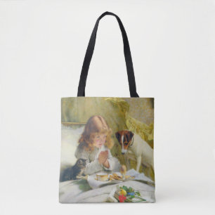 Tote Bag Vintage Charles Burton Barber Suspense