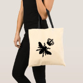 Tote Bag Vintage chic queen Bee Silhouette (Devant (produit))