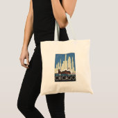 Tote Bag Vintage Chicago Illinois (Devant (produit))