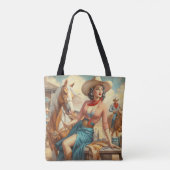 Tote Bag Vintage Cowgirl (Dos)