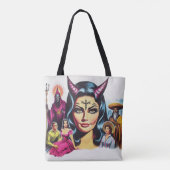 Tote Bag Vintage Devil Woman (Dos)