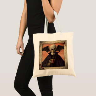 Tote Bag Vintage Dracula Vicious Vampire Halloween Éffrayan