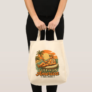 Tote Bag Vintage drôle Trump Amérique du Golfe 2025