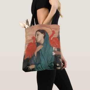 Tote Bag Vintage Edgar Degas Jeune Femme avec Ibis Art