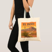 Tote Bag Vintage El Paso Texas (Devant (produit))