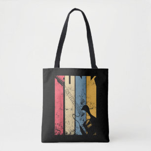Tote Bag Vintage Electric Guitar Funk Musique amant cadeaux