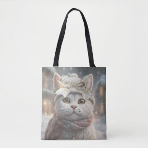 Tote Bag Vintage Élégant mignon cadeau Amoureux des chats d