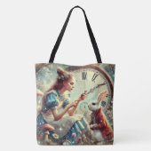 Tote Bag Vintage Fairytale Alice In Wonderland (Dos)