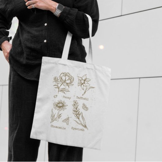Tote Bag Vintage floral