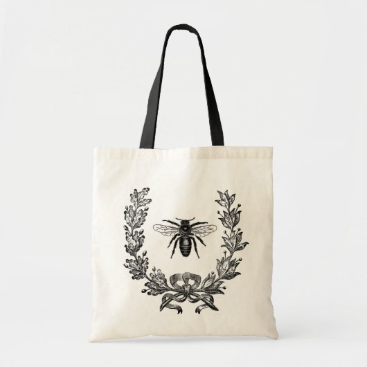 Tote Bag Vintage French Chic Honey Bee (Devant)