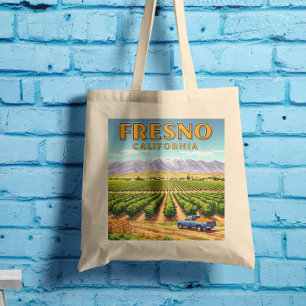 Tote Bag Vintage Fresno Californie