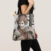 Tote Bag Vintage Geisha (De près)