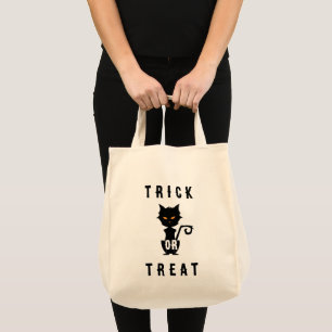 Tote Bag Vintage HALLOWEEN Chat noir
