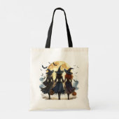 Tote Bag Vintage Halloween ensorcelant (Dos)