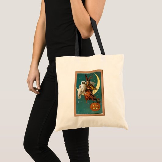 Tote Bag Vintage Halloween Jack O'Lantern (Devant (produit))