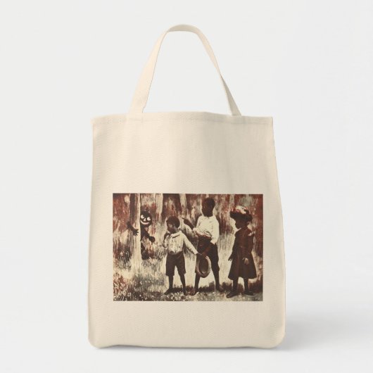 Tote Bag Vintage Halloween Jack oLantern Man (Devant)