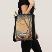 Tote Bag Vintage Hawaii Travel (De près)