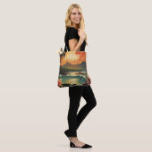 Tote Bag Vintage Hawaii Tropical Beach Travel (Sur le modèle)