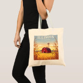 Tote Bag Vintage Illinois (Devant (produit))