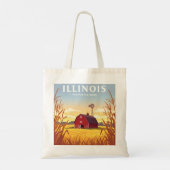 Tote Bag Vintage Illinois (Dos)