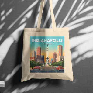 Tote Bag Vintage Indianapolis Indiana