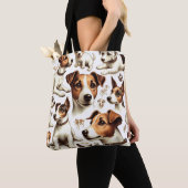 Tote Bag Vintage Jack Russell Terrier sans fil (De près)