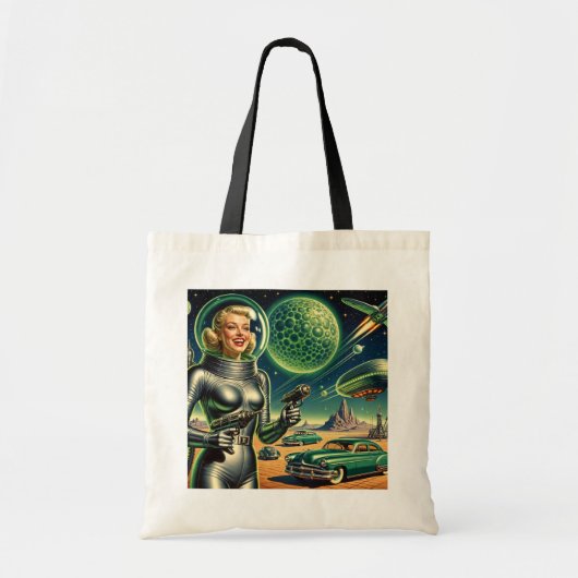 Tote Bag Vintage Laser Beam Pin-Up (Devant)