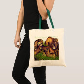 Tote Bag Vintage lion orgueil (Devant (produit))