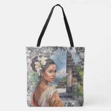 Vintage, Lovely Bali Women and Tropical Paradise