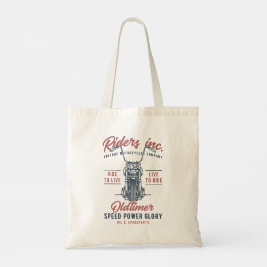 Tote Bag Vintage Motorcycles (Dos)